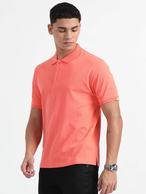 Caslay Organic Cotton - Coral Polo T-Shirt