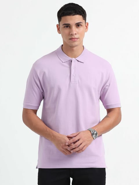 Caslay Organic Cotton - Lavender Polo T-Shirt