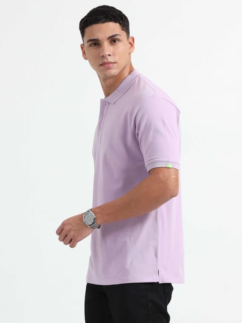 Caslay Organic Cotton - Lavender Polo T-Shirt