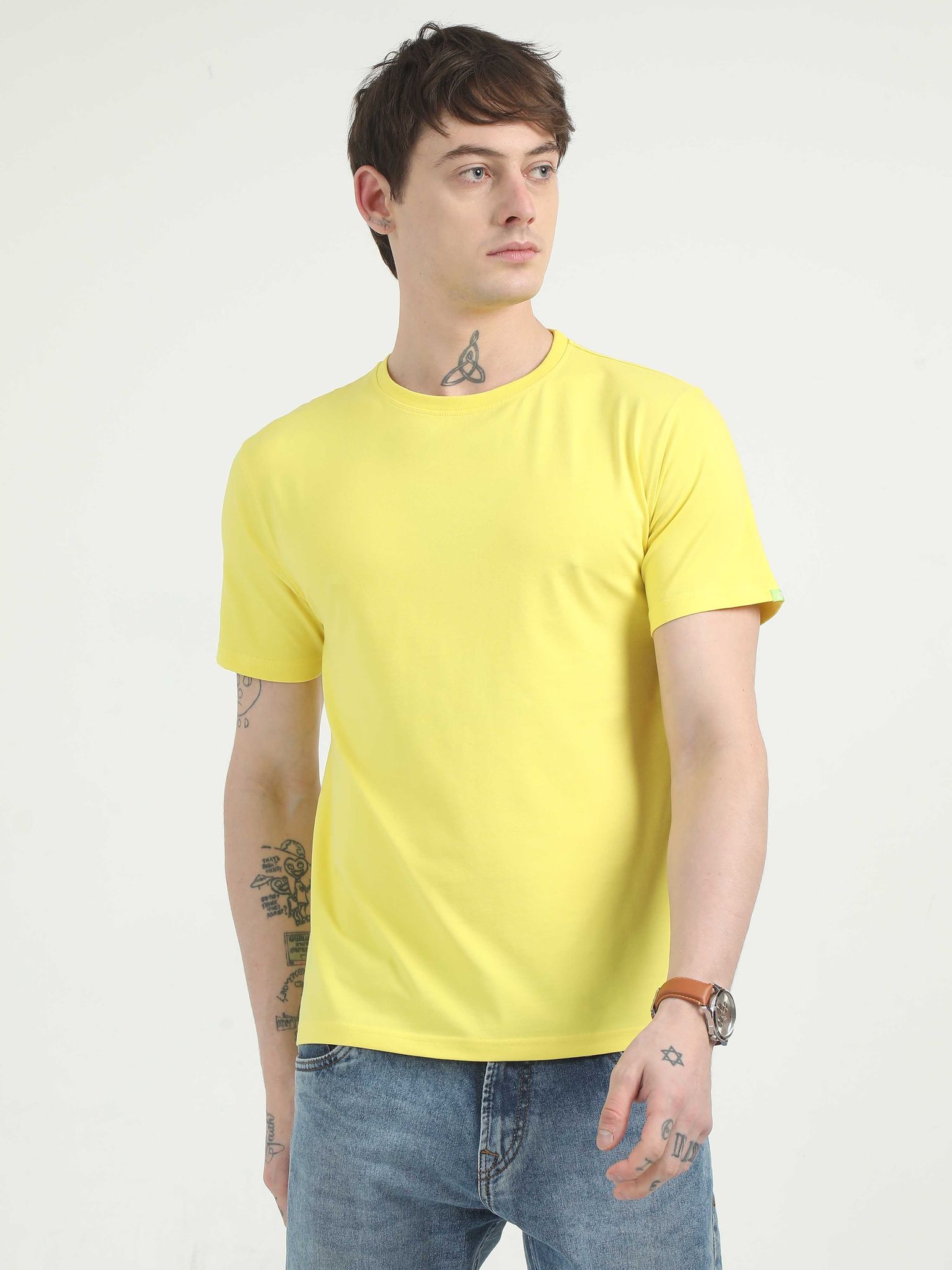 Caslay Organic - Illuminating Crew Neck Solid T-Shirt