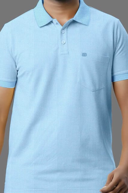 Ariser Mens Golf Polo Half Sleeve T-Shirt Blue 29009