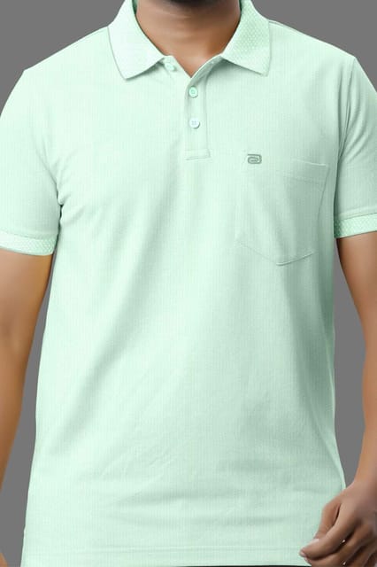 Ariser Mens Golf Polo Half Sleeve T-Shirt Icy Green 29008