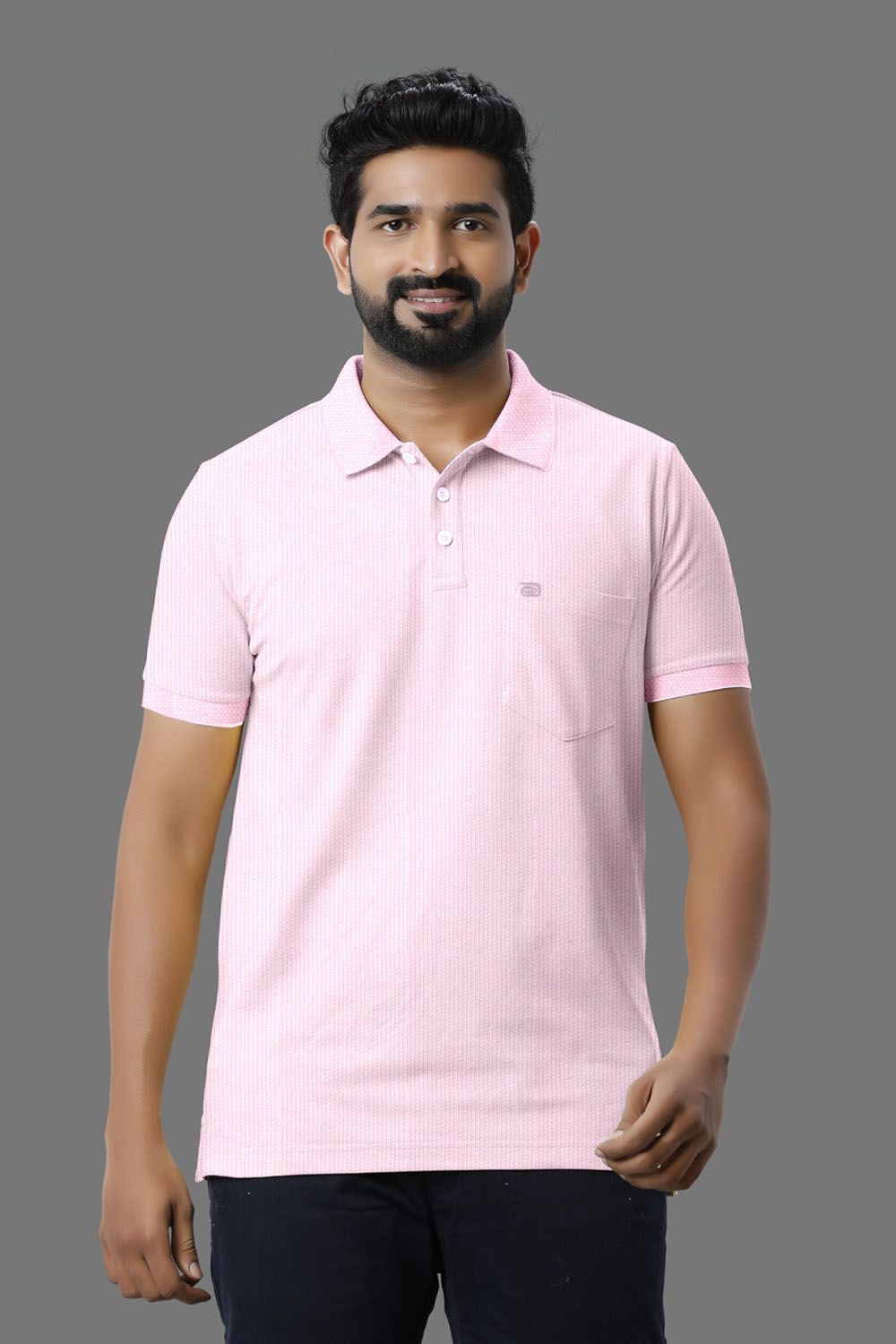 Ariser Mens Golf Polo Half Sleeve T-Shirt Icy Pink 29004