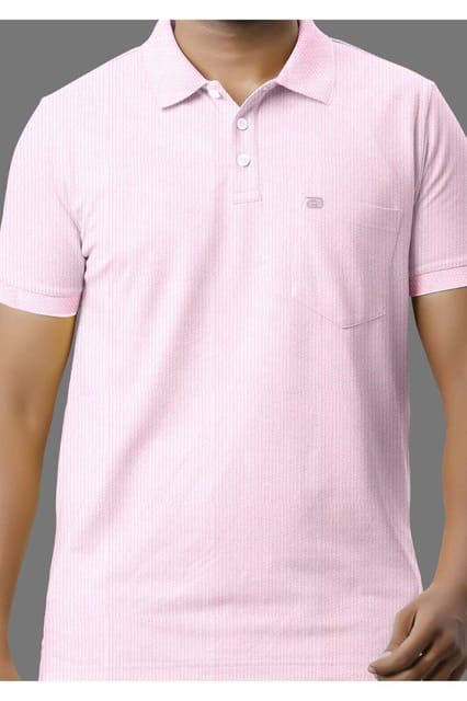 Ariser Mens Golf Polo Half Sleeve T-Shirt Icy Pink 29004