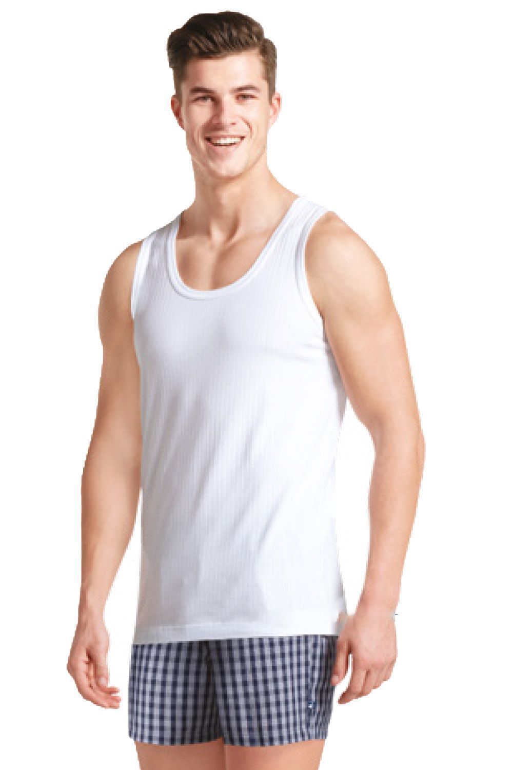 Jockey Modern Classic 2's Pack Vest White 8816