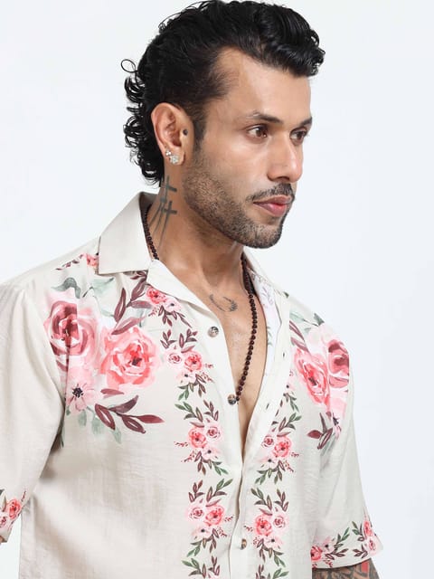 Moon Mist Floral Printed Shirt