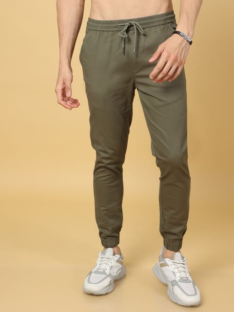 Basic Olive Slim Fit Jogger