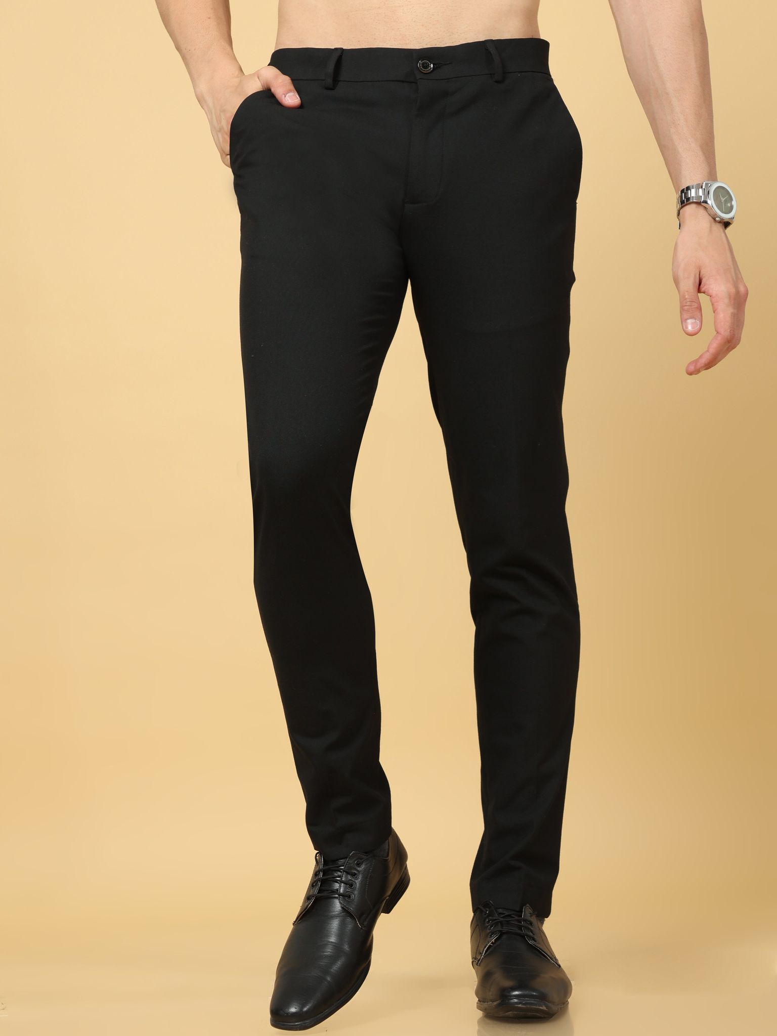 Essential Dark Grey Sleek Formal Trouser