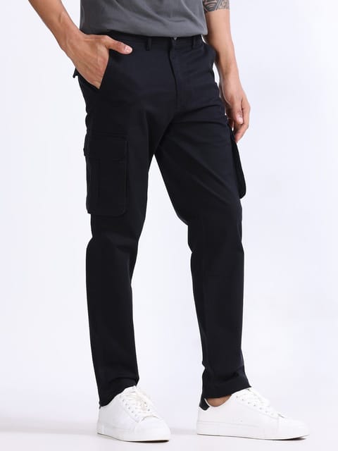 Fine Twill Black Elevated Cargo