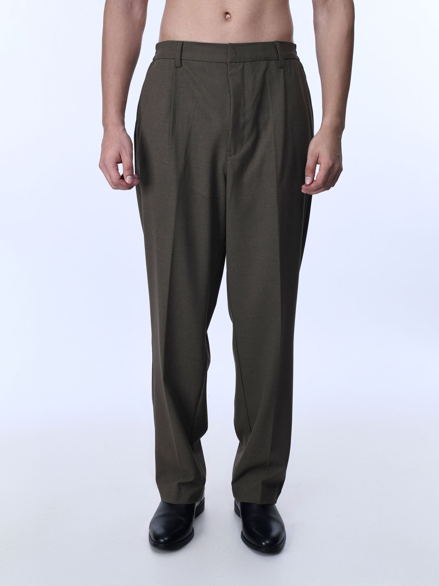 Soft Miracle Brown Relaxed Trousers