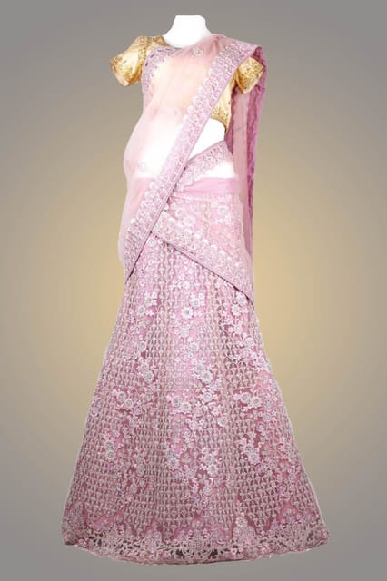 Gajiwala Women Lehanga Sebo Z 6154 Onion Pink