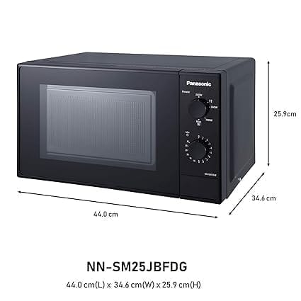 Panasonic 20 L Solo Microwave Oven (NN-SM25JBFDG,Black)