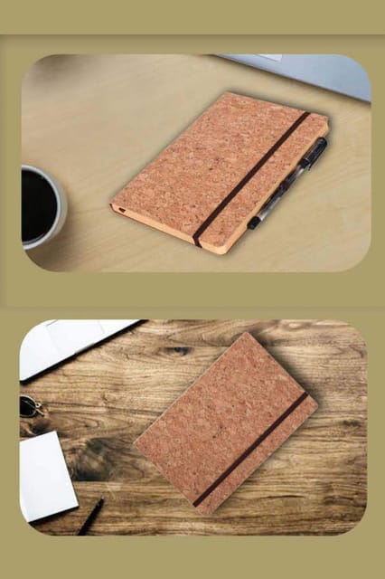 FUZO ECO Friendly Cork Notebook ARTR TGZ 918 CORK BROWN