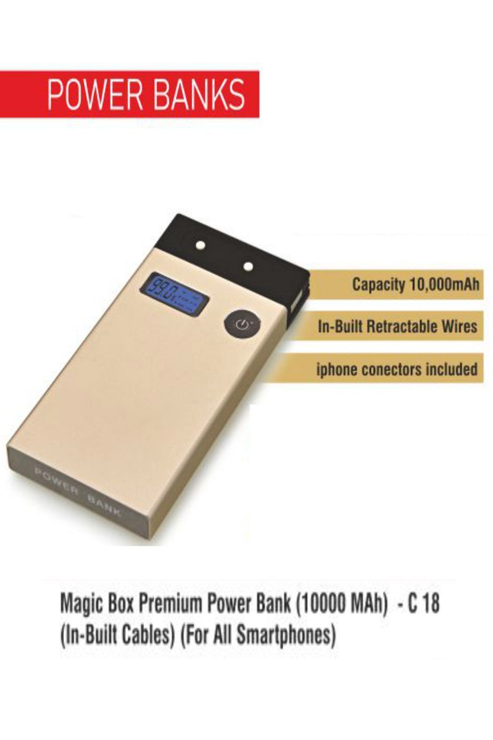 PUTHUSU MAGIC BOX PREMIUM POWER BANK (10000 MAH) C 18