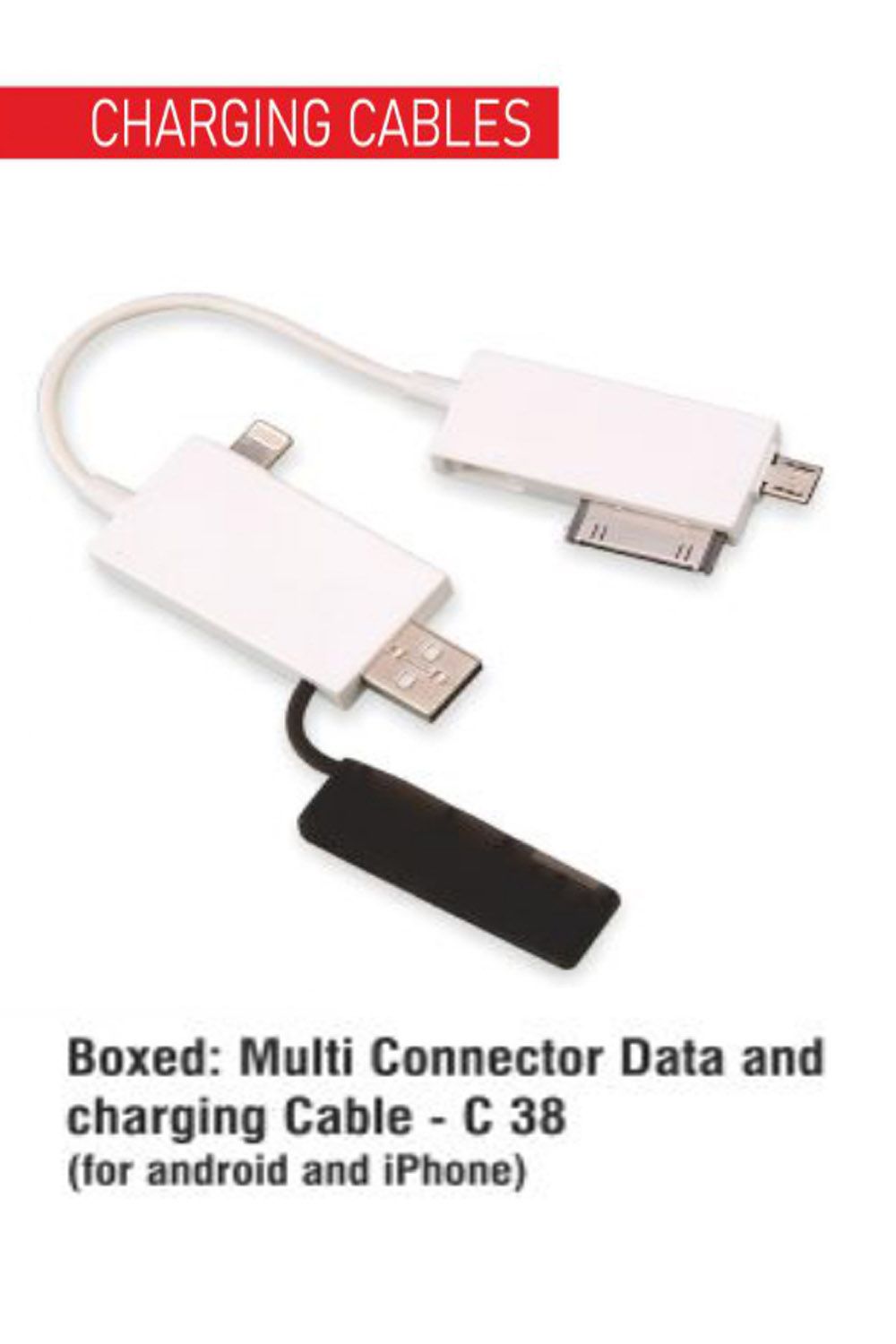 PUTHUSU MULTI CONNECTOR DATA AND CHARGING CABLE C 38