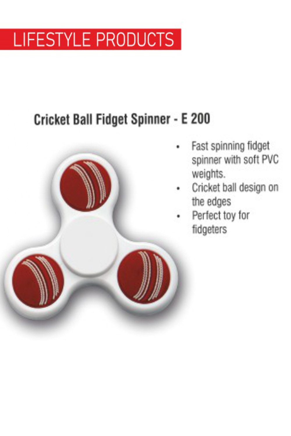 PUTHUSU CRICKET BALL FIDGET SPINNER E 200