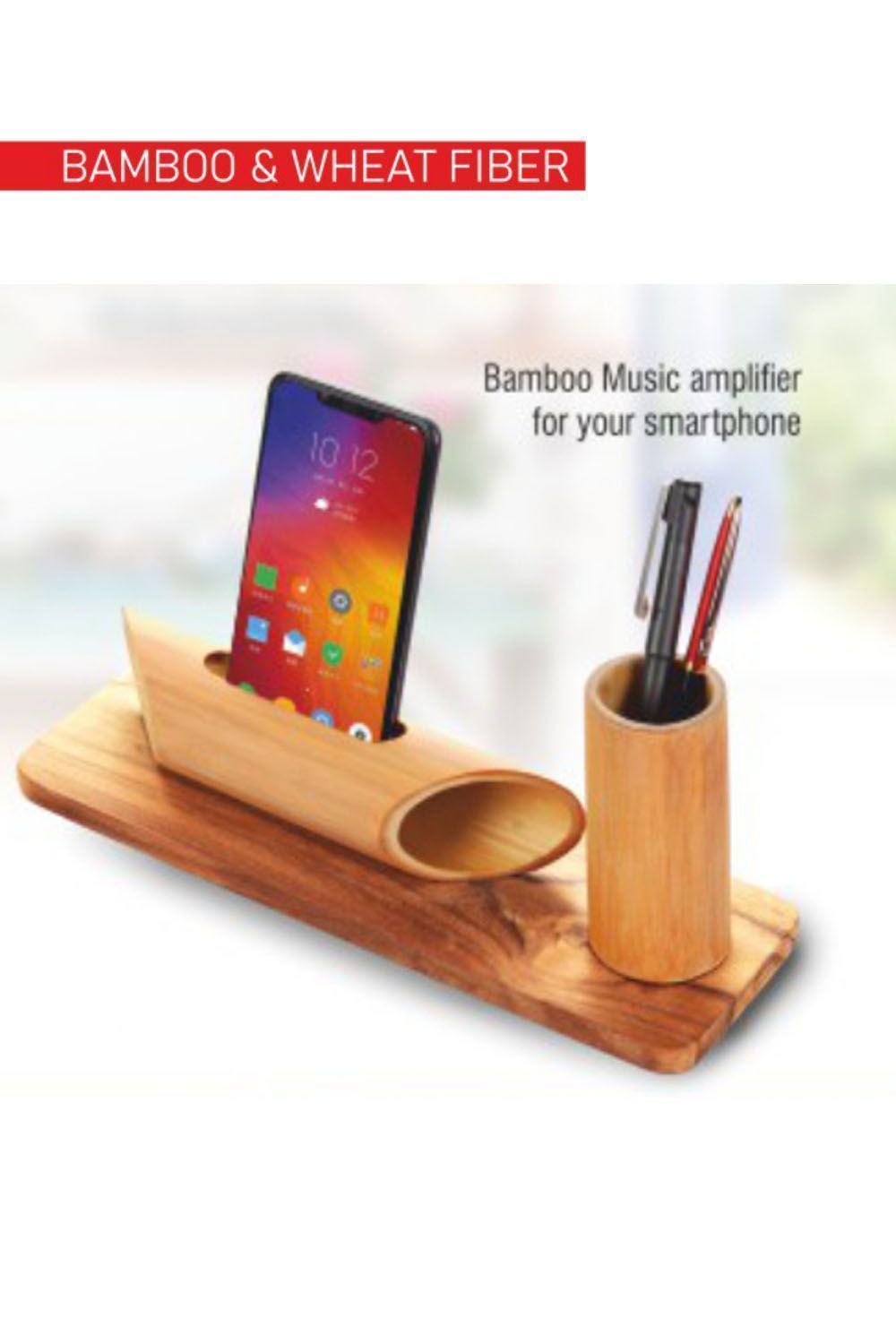 PUTHUSU BAMBOO MUSIC AMPLIFIER FOR YOUR SMARTPHONE Q 34A