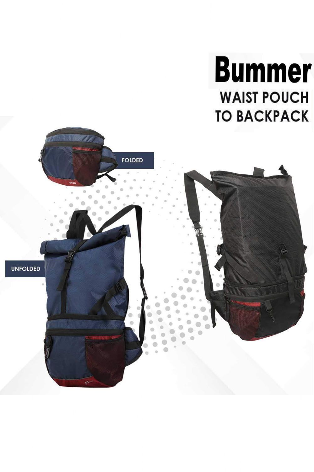 FUZO waist pouch to backpack ARTR TGZ 1080