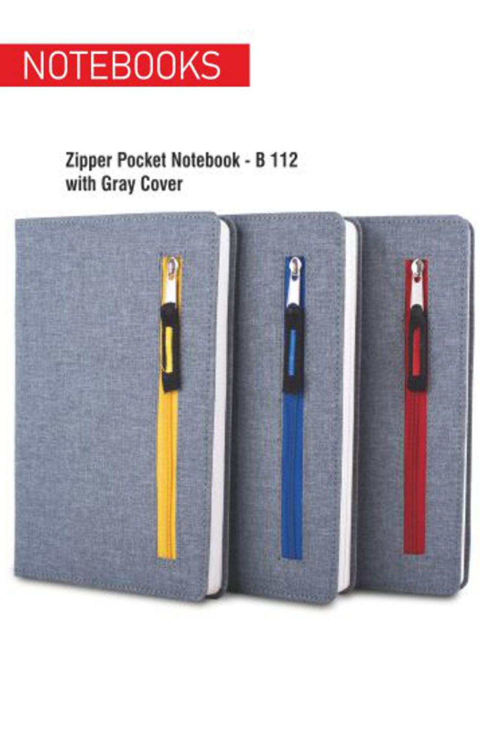 PUTHUSU ZIPPER POCKET NOTEBOOK B 112