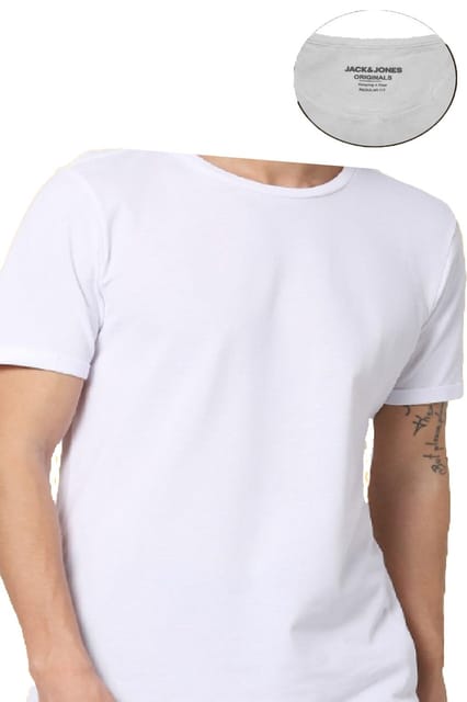 Jack&Jones Men's Jesper Round Neck T-Shirt White