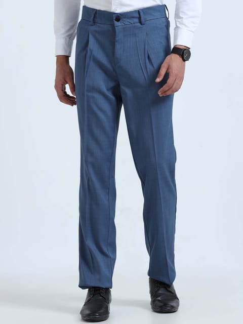 Men Bon Voyage Pleat Pant-Royal Blue