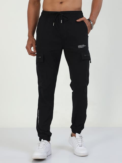 UltraLite Flexi Cargo Joggers-Black