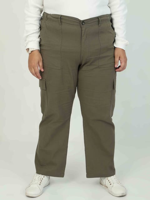 Women's Curve Cargos-Fern