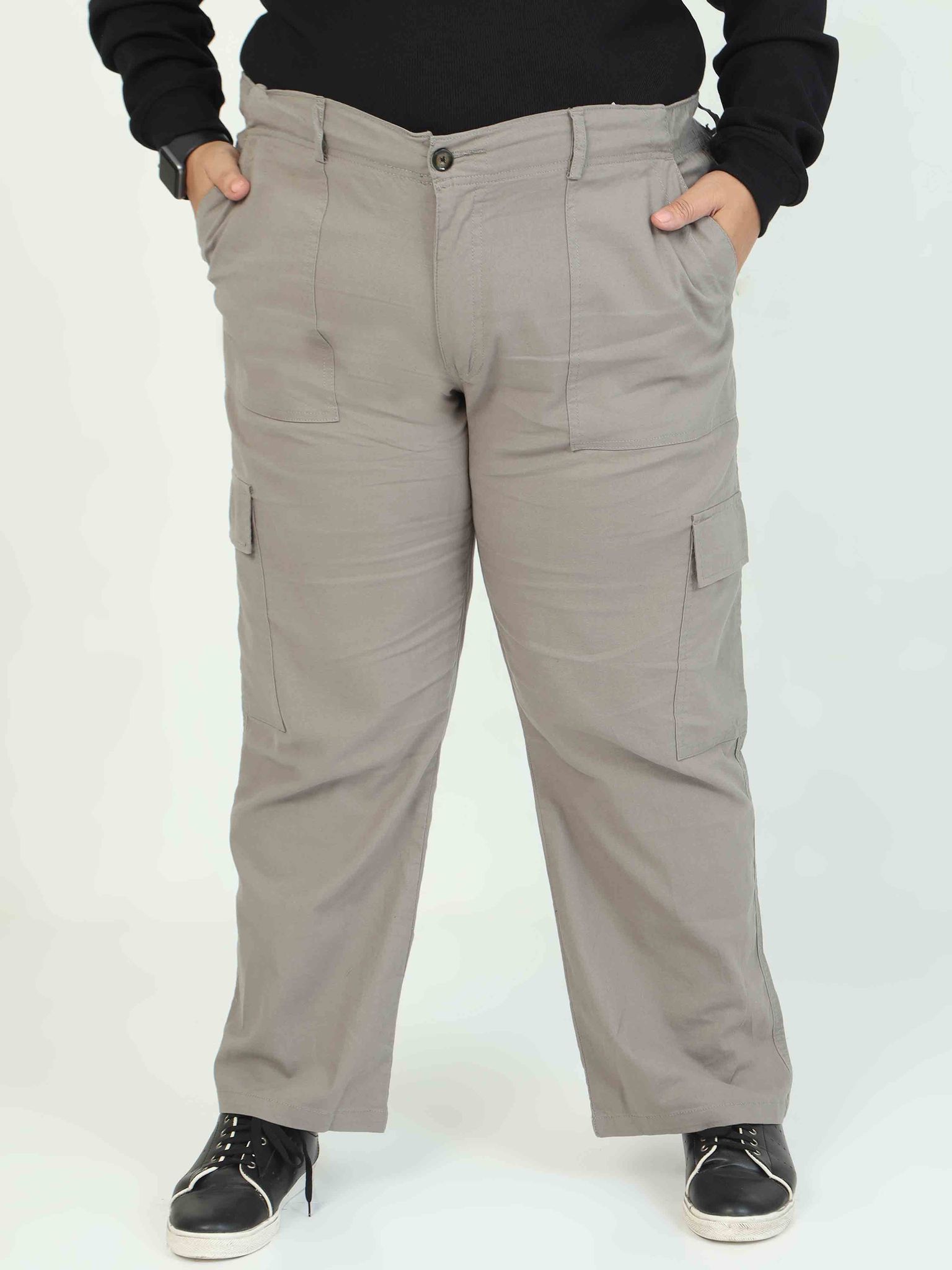 Women's Curve Cargos-Khakhi