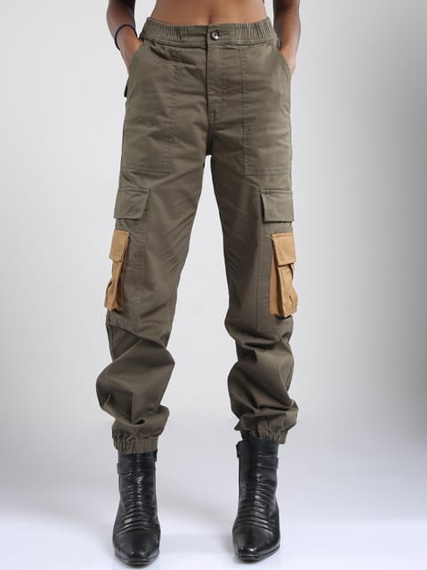 Women Jogger-Olive