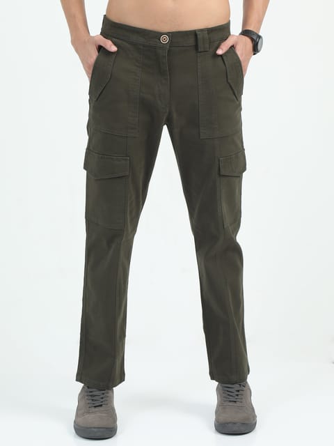 Men Classic Bolsillo Cargo - Olive