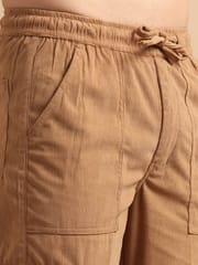 Plus Size Utility Relaxed Fit Cargo Pant - British Tan