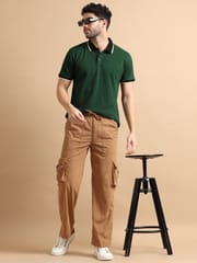 Plus Size Utility Relaxed Fit Cargo Pant - British Tan