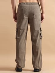 Plus Size Utility Relaxed Fit Cargo Pant - Tan