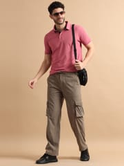 Plus Size Utility Relaxed Fit Cargo Pant - Tan