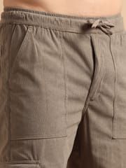 Plus Size Utility Relaxed Fit Cargo Pant - Tan