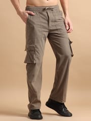 Plus Size Utility Relaxed Fit Cargo Pant - Tan