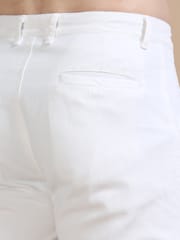 Plus Size White Utility Denim Cargo