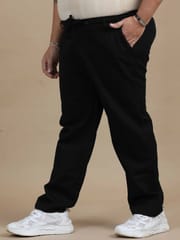 Plus Size Relaxed Fit Trouser-Black