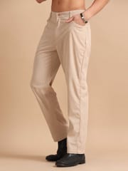 Cream Corduroy Trousers