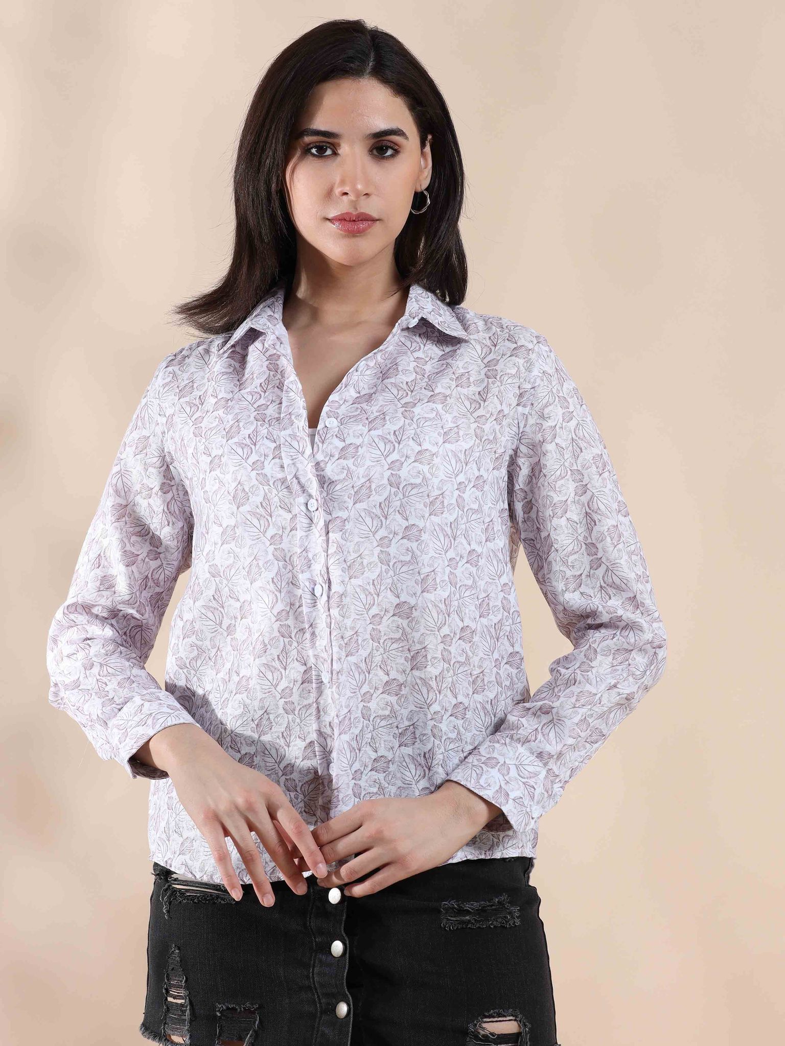 Rose Mist Dreamer Cotton Shirt