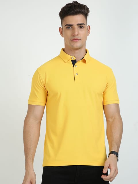 Banana Yellow Men's Polo T-shirt