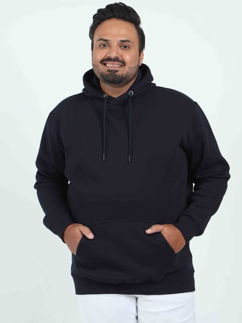 Plus Size Navy Hoodie