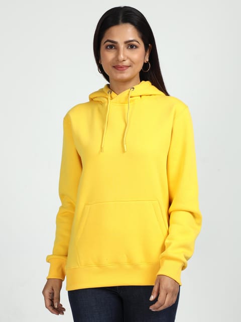 Women Sunshine Yellow Hoodie