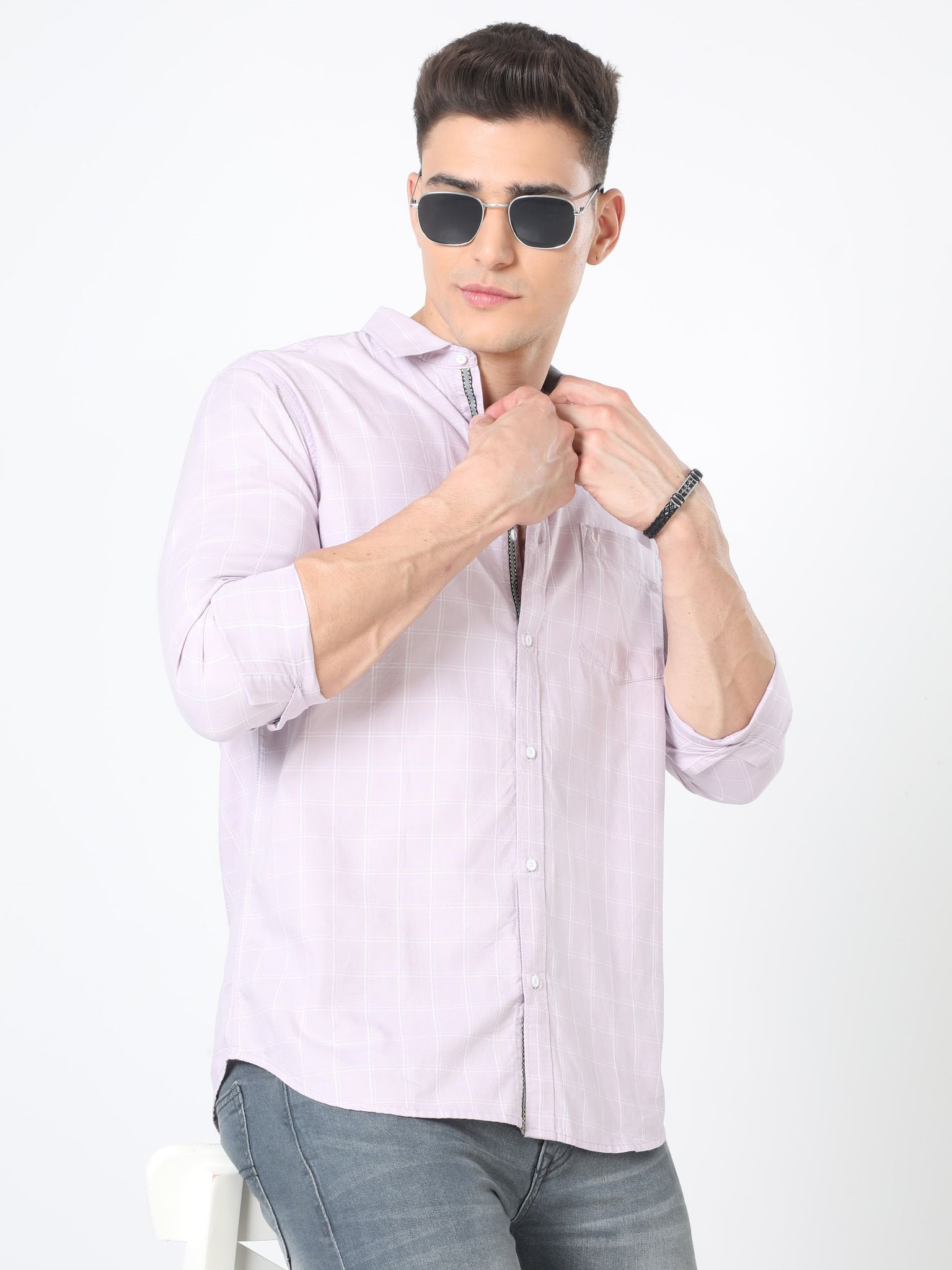 Purple Mania Checked Shirt