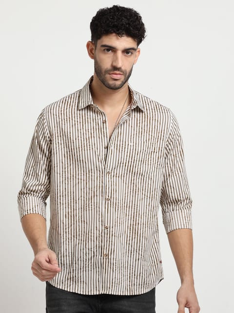 Camo Stripe Pattern Shirt