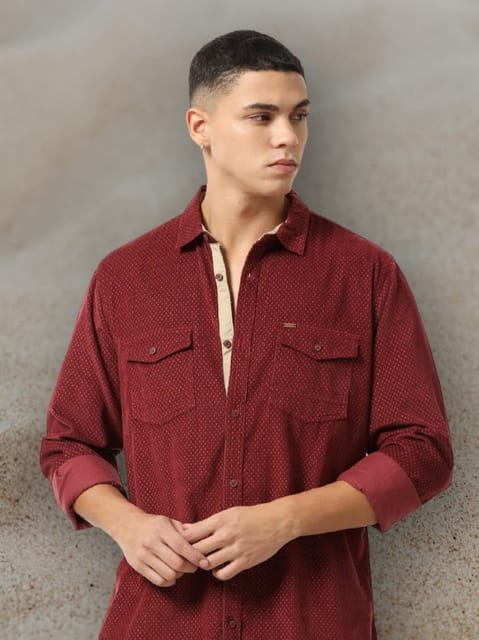 Crimson Core Corduroy Shirt