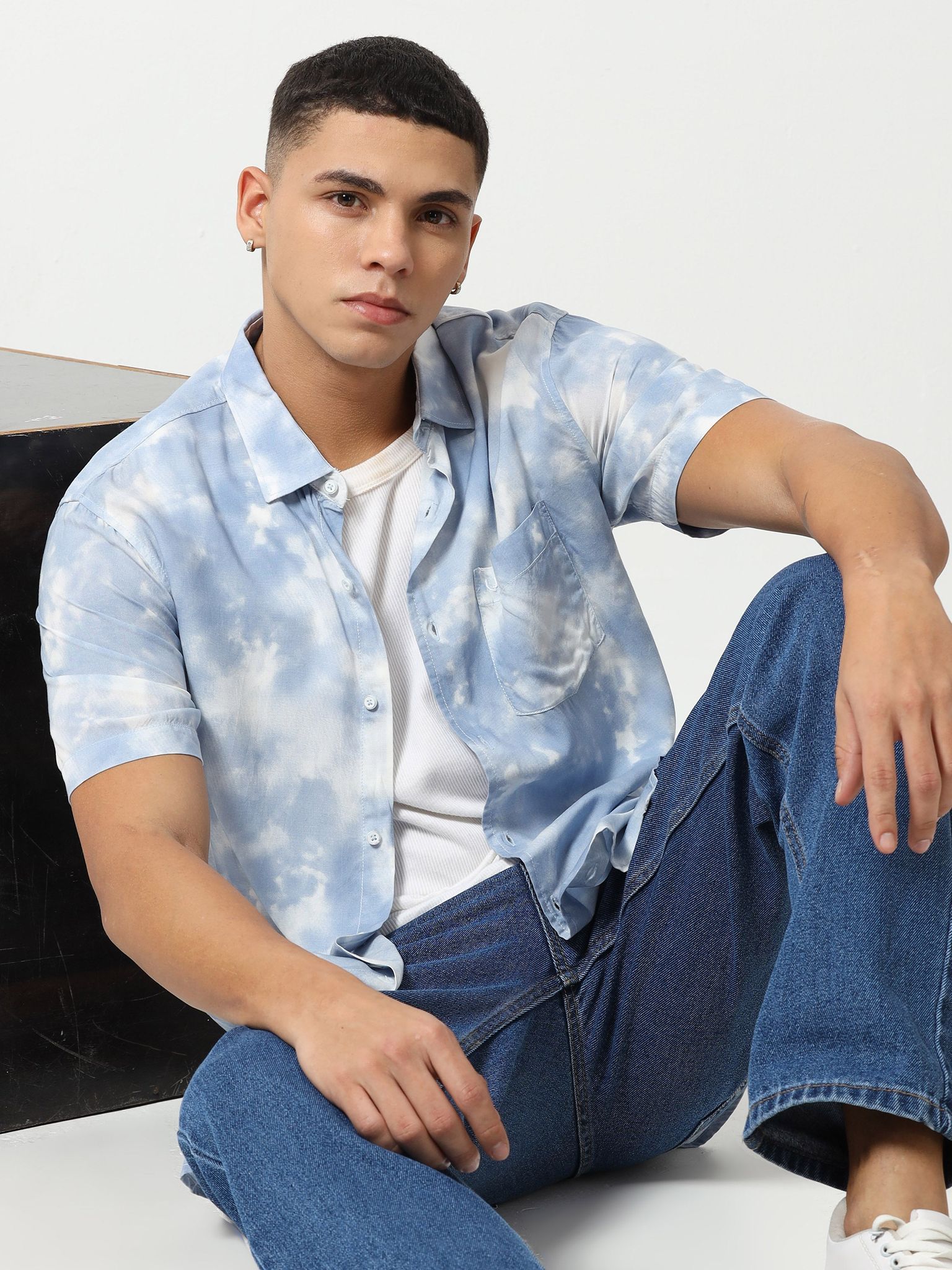 Oceanic Horizon Print Shirt