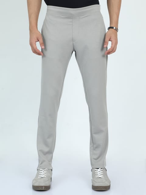 Men Stretchy Peanut Joggers-Stone