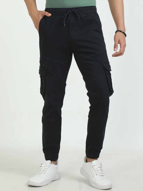 Men Zipper Cargo-Navy