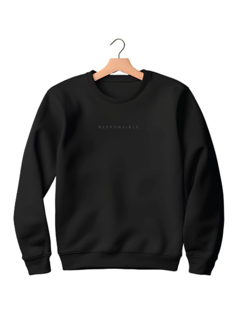 Caslay Sustainable - Responsible - Sustainable Black Sweatshirt